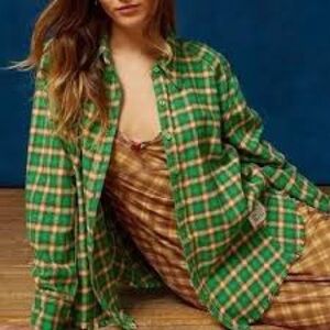 BDG Brixton Button-Down Flannel Shirt